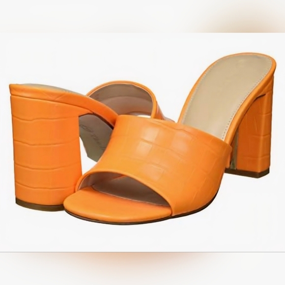 The Drop Pattie High Block Heeled Mule Sandals  #772-774, 791, 858 - Picture 1 of 10